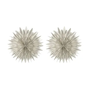 Luna adventsster Ø80 cm 2-pack - Wit met stippen - Scandi Living