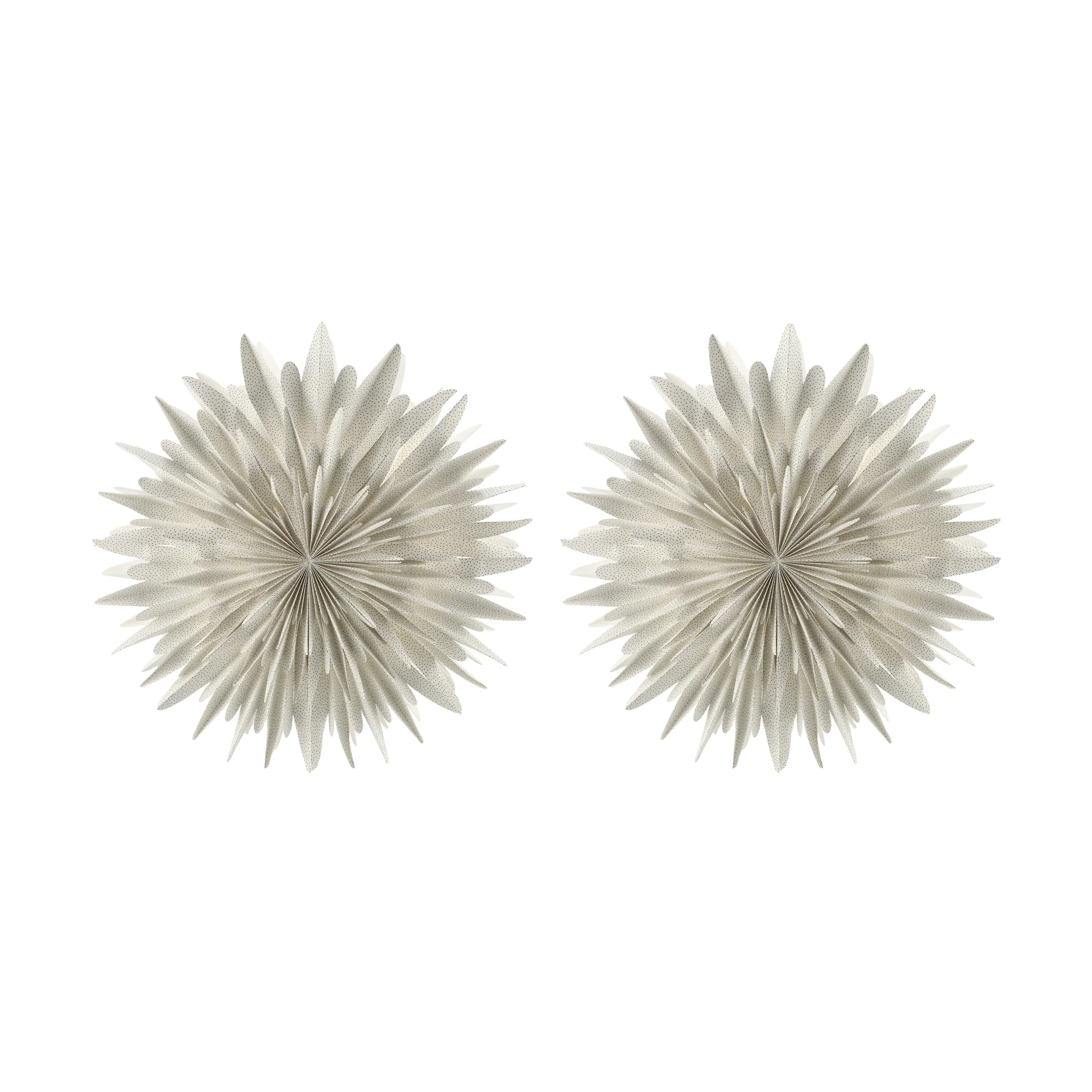 Luna adventsster Ø80 cm 2-pack - Wit met stippen Scandi Living