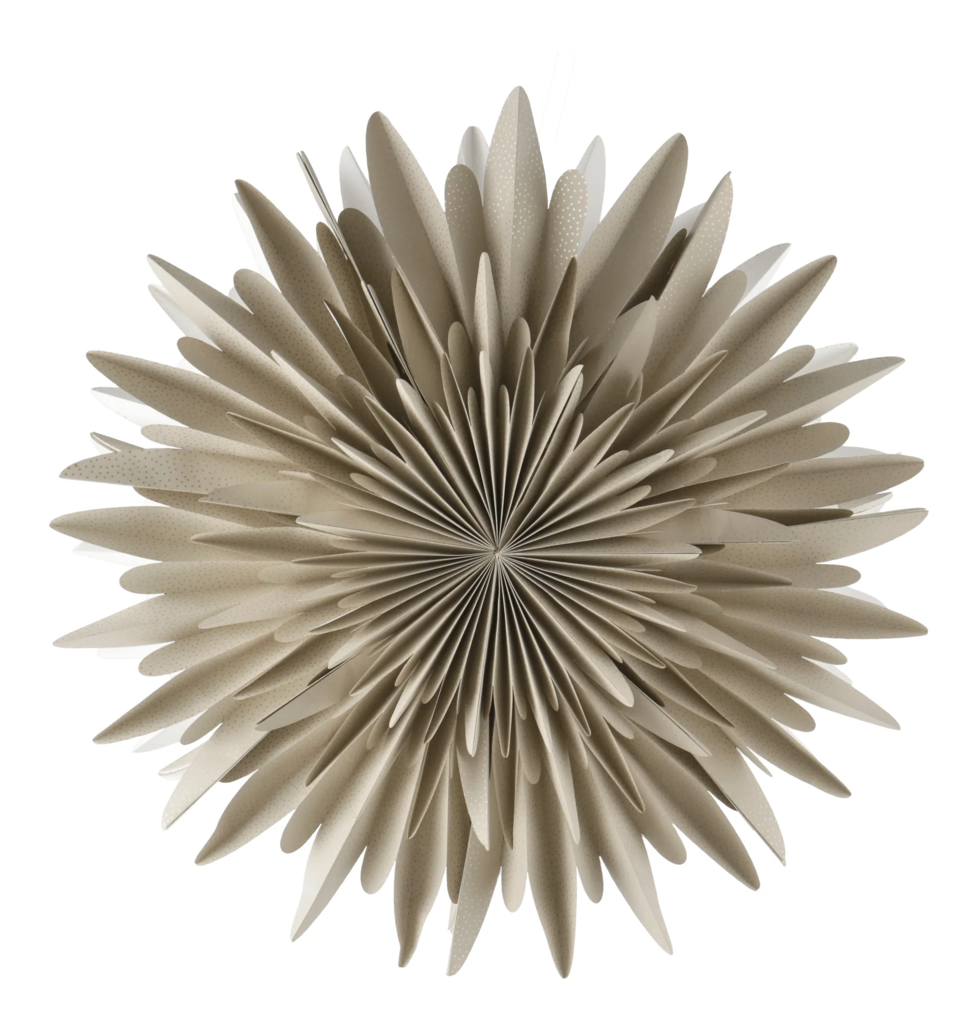 Luna adventsster beige met stippen, 60 cm Scandi Living