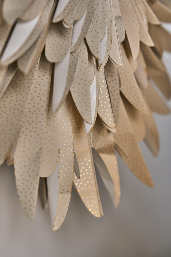 Luna adventsster beige met stippen, 60 cm Scandi Living
