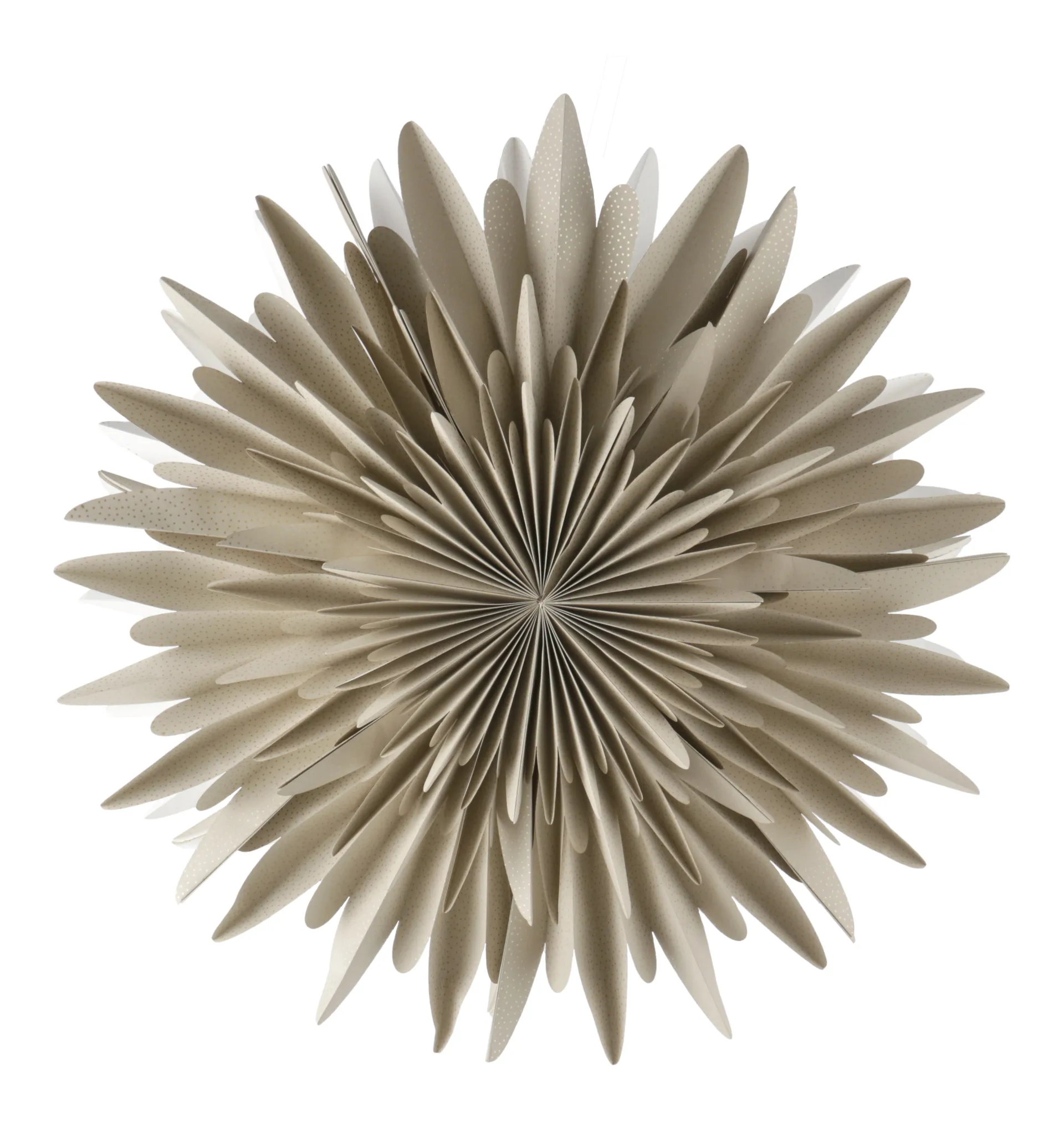 Luna adventsster beige met stippen, 60 cm Scandi Living