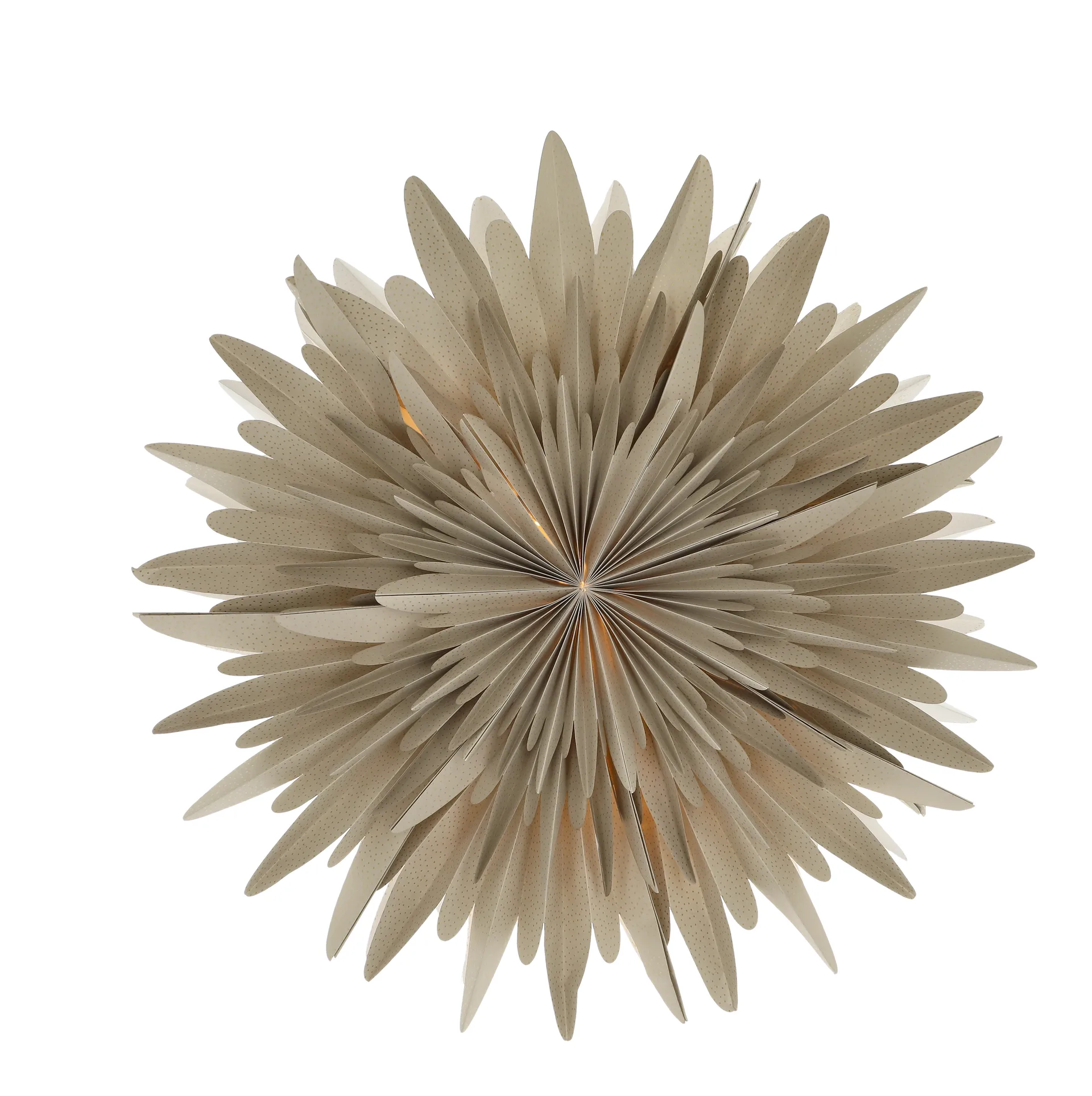 Luna adventsster beige met stippen, 80 cm Scandi Living
