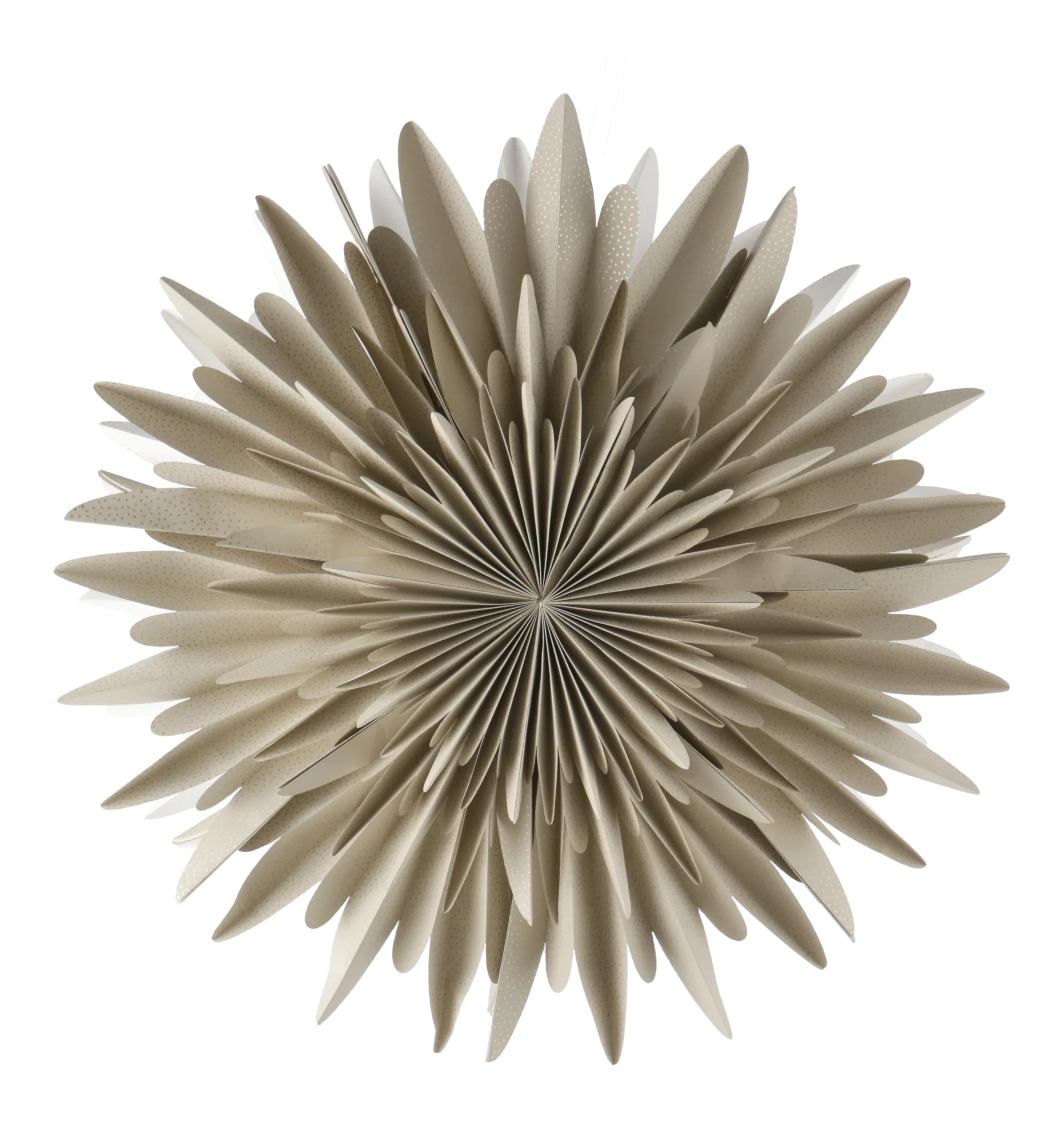 Luna adventsster beige met stippen, 80 cm Scandi Living