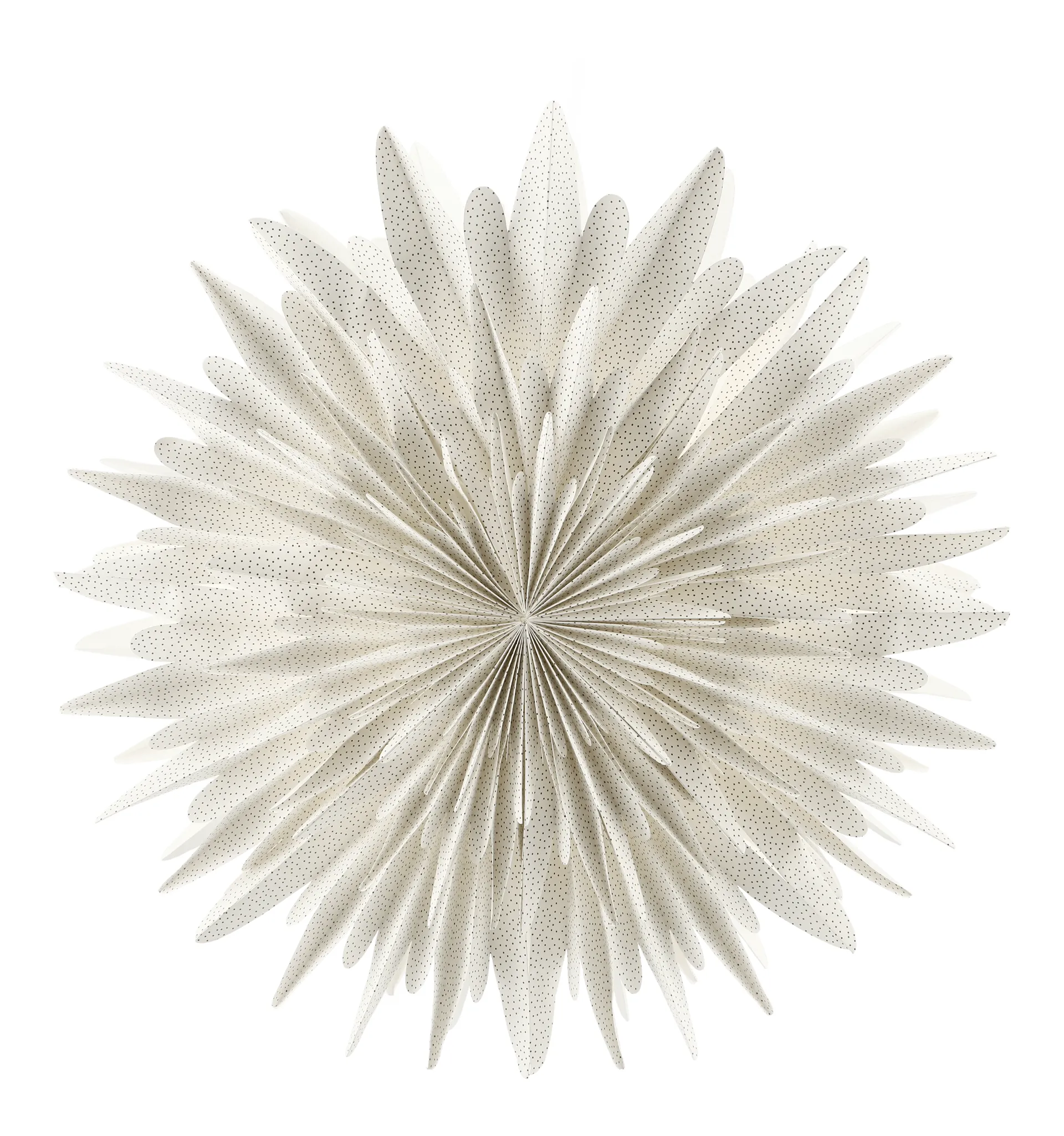 Luna adventsster wit met stippen, 60 cm Scandi Living