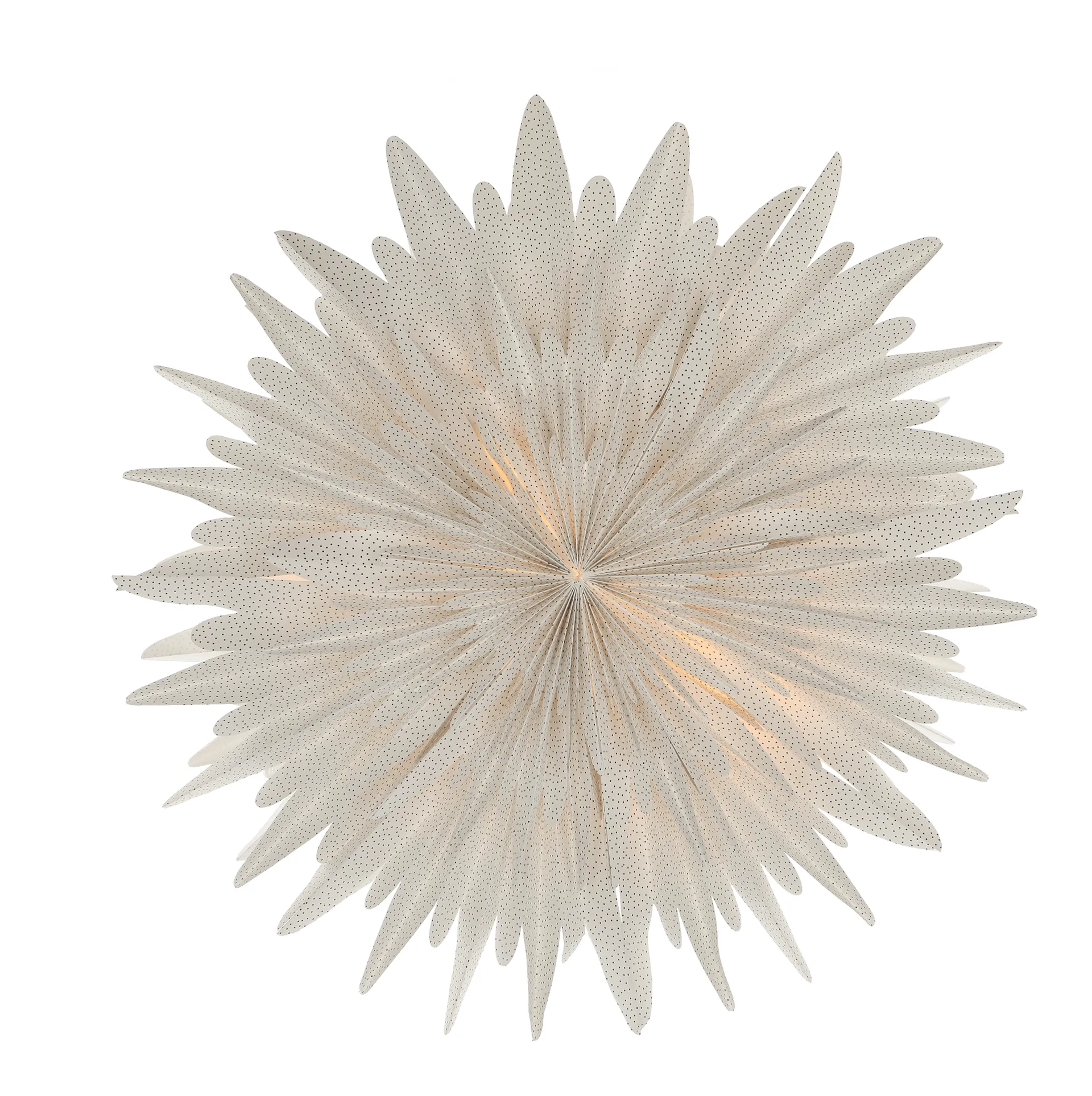 Luna adventsster wit met stippen, 60 cm Scandi Living