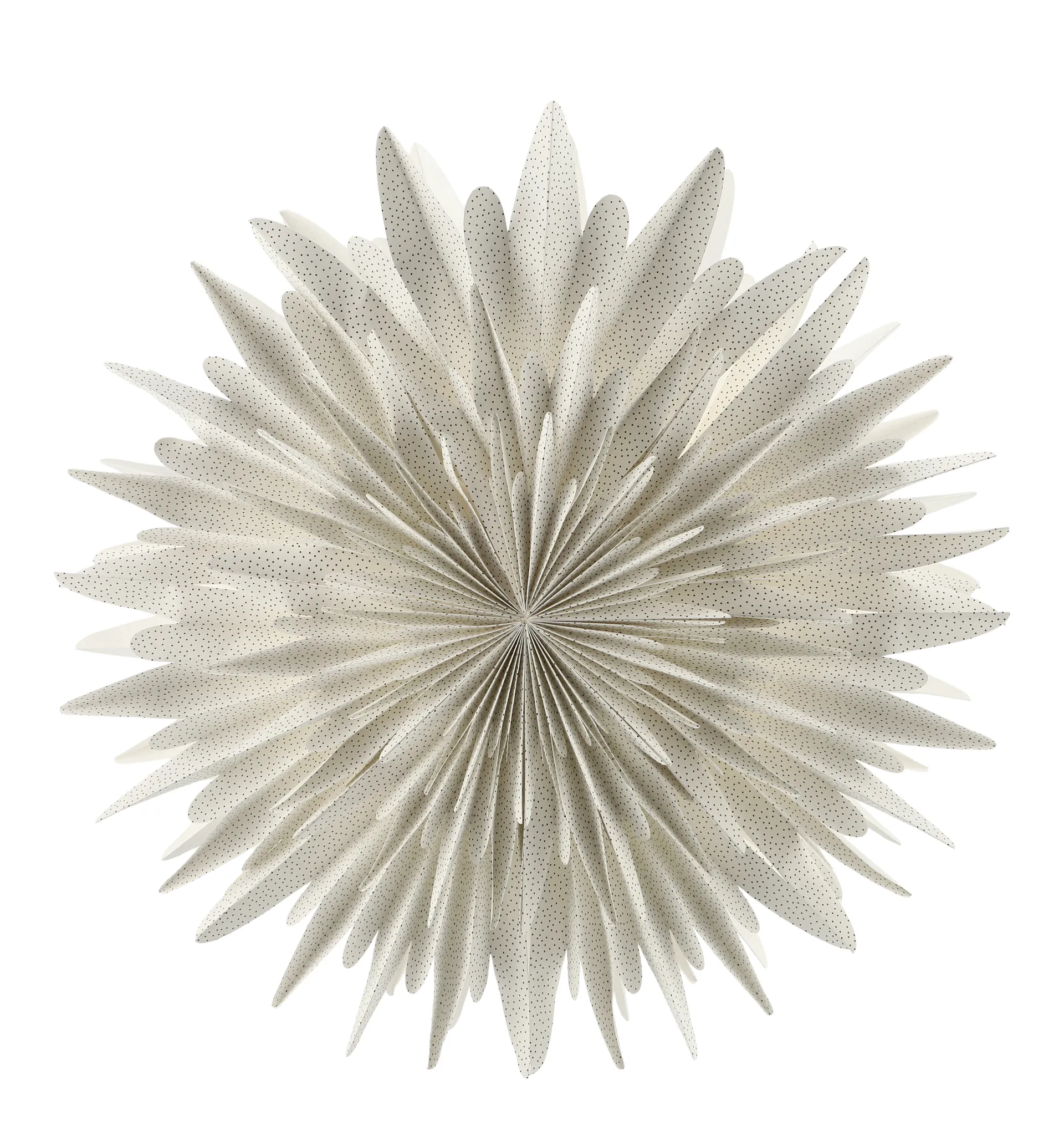 Luna adventsster wit met stippen, 60 cm Scandi Living