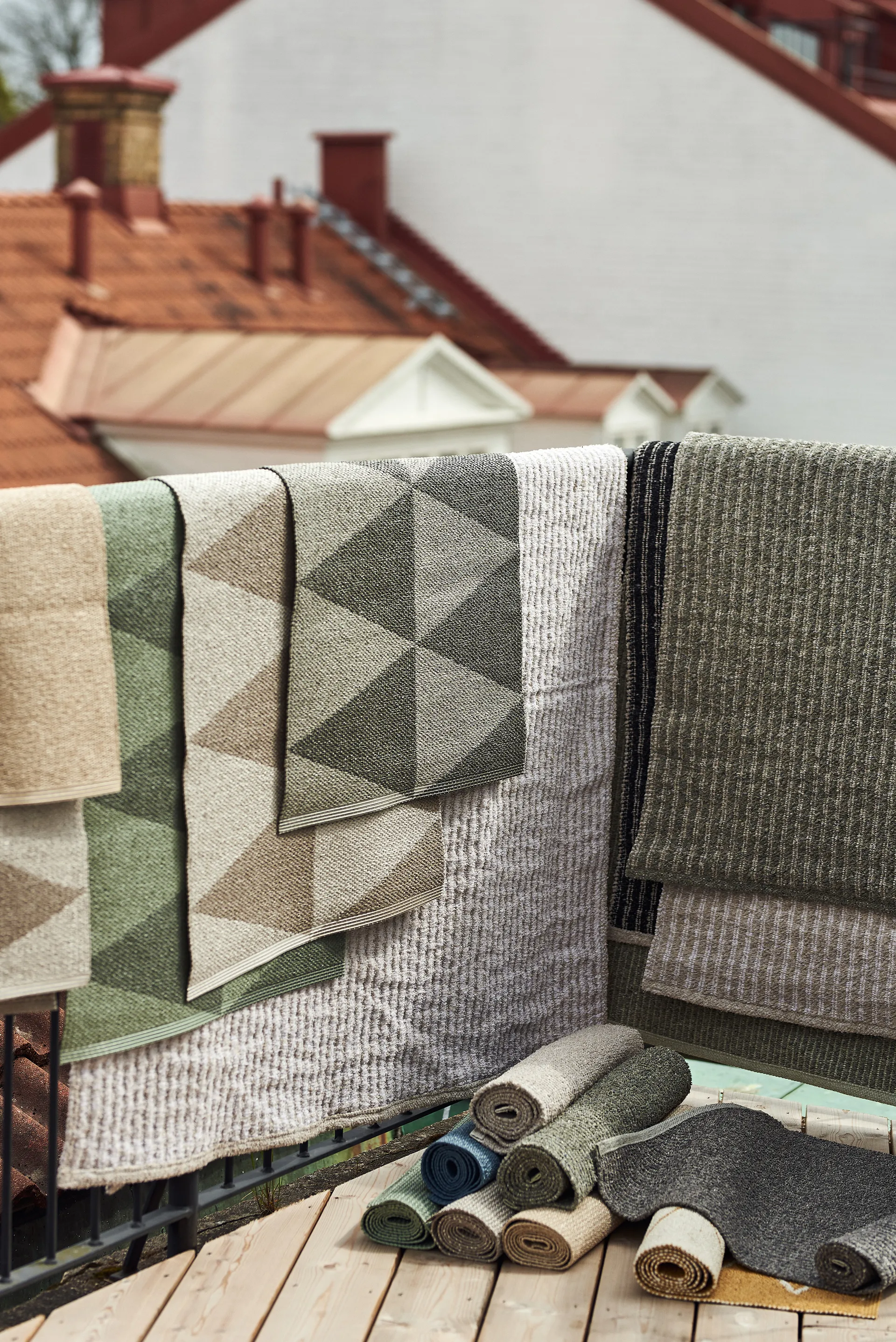 Mellow kunststof vloerkleed beige, 70x150cm Scandi Living