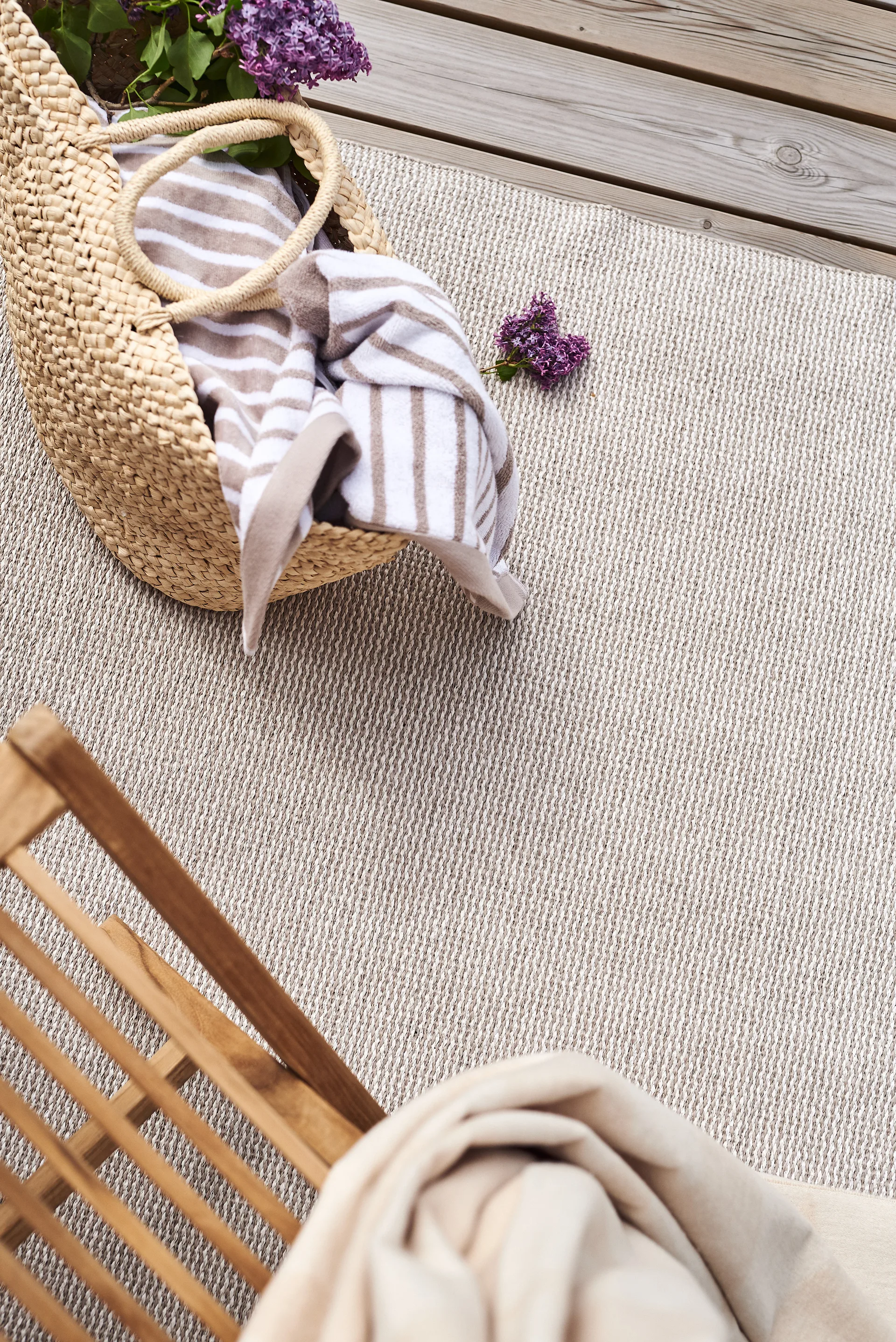 Mellow kunststof vloerkleed greige, 150x220cm Scandi Living