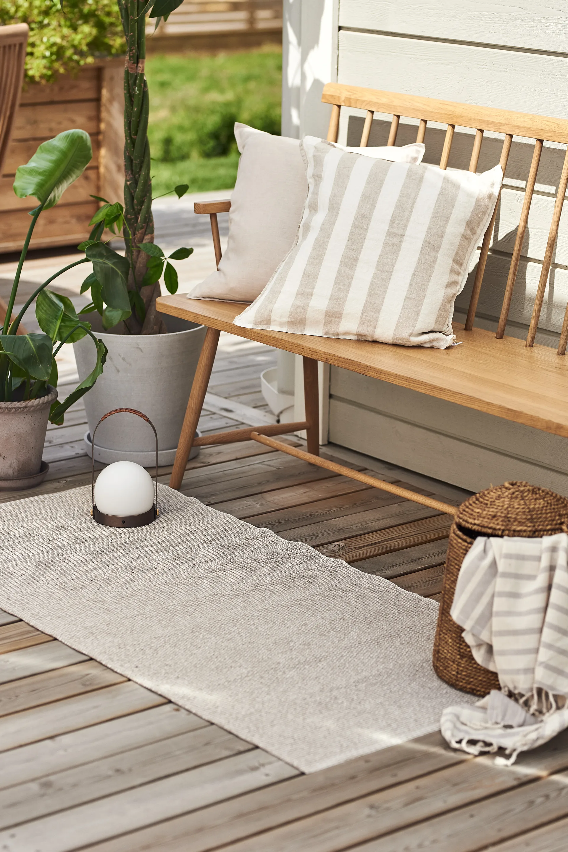 Mellow kunststof vloerkleed greige, 70x200cm Scandi Living