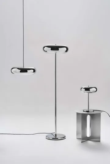 Mono tafellamp - Chroom, 38 cm - Scandi Living