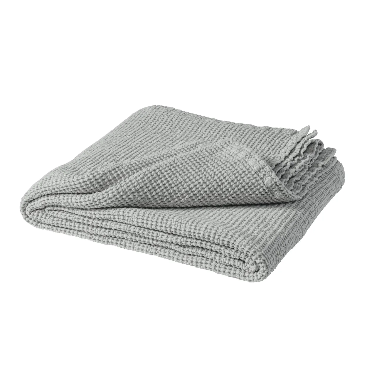 Scandi Living Moss bedsprei 160 x 260 cm. stone | Scandinavisch Interieur | Bedspreien | Grijs