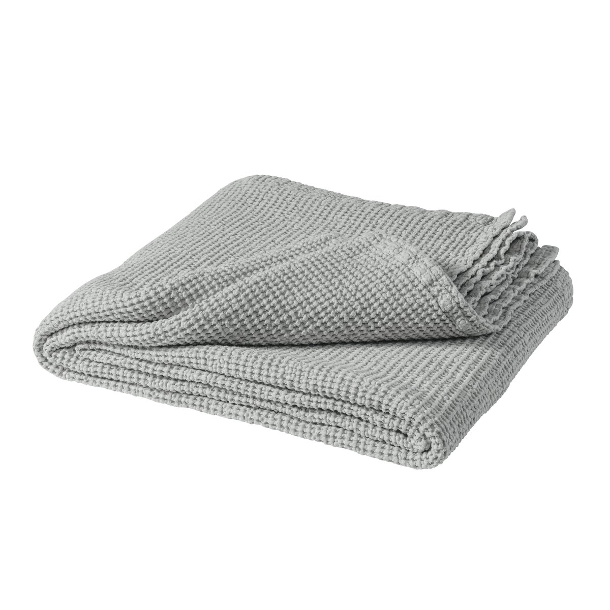Scandi Living Moss bedsprei 260 x 260 cm. stone | Scandinavisch Interieur | Bedspreien | Grijs