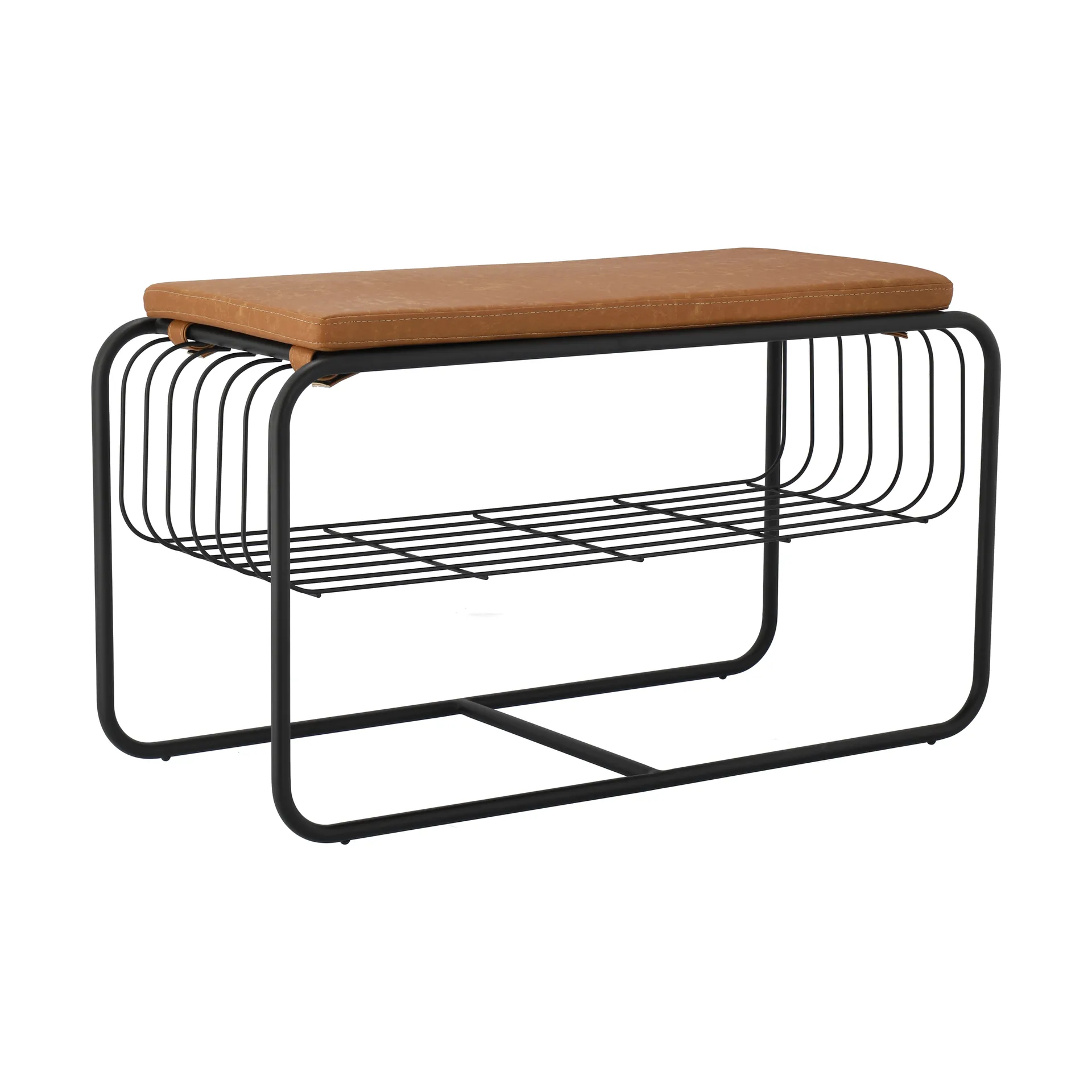 Nod bank/schoenenrek 80x36c42 cm, Black Scandi Living