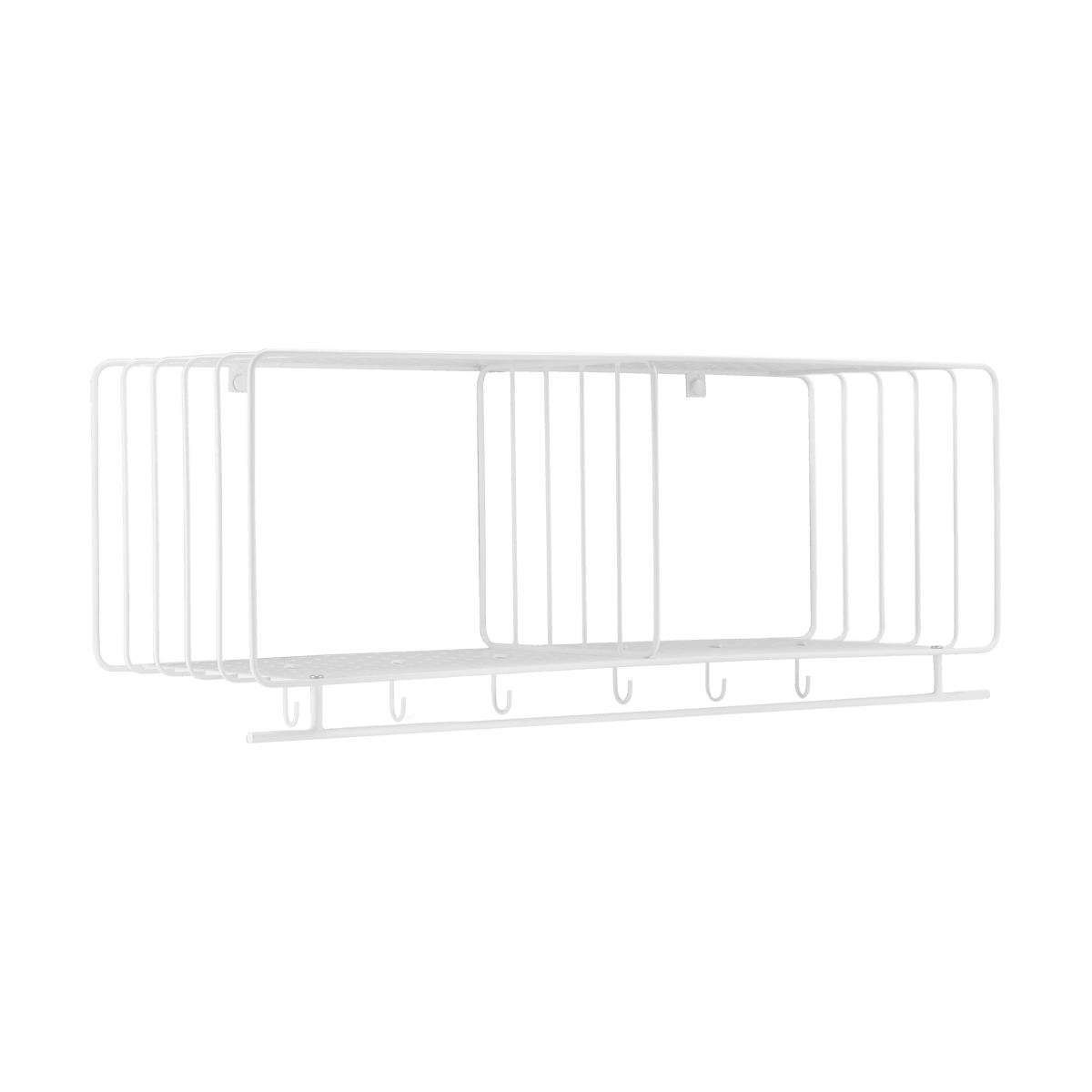 Scandi Living Nod kapstok 90 cm White | Scandinavisch Interieur | Garderobehaken & hoedenplanken | Wit