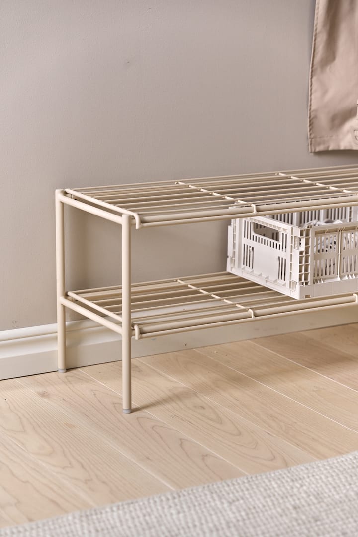 Nod schoenenrek 80x30x37 cm, Beige Scandi Living