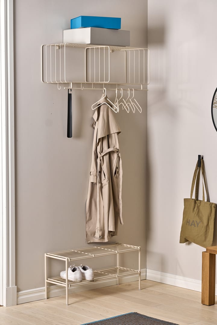 Nod schoenenrek 80x30x37 cm, Beige Scandi Living