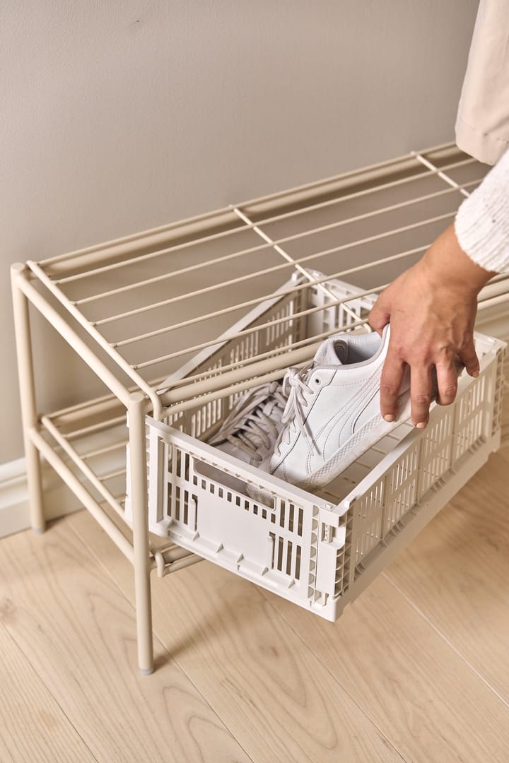 Nod schoenenrek 80x30x37 cm, Beige Scandi Living