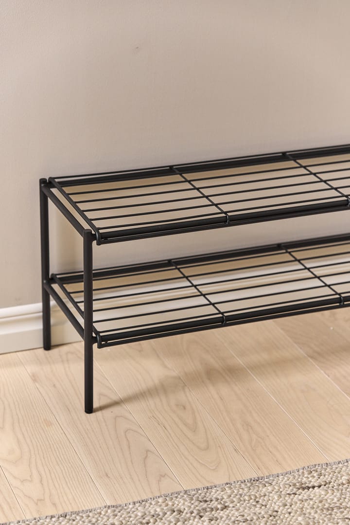 Nod schoenenrek 80x30x37 cm, Black Scandi Living