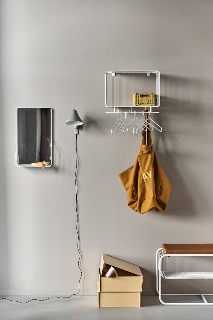 Nod spiegel met plank 30x50 cm, White Scandi Living