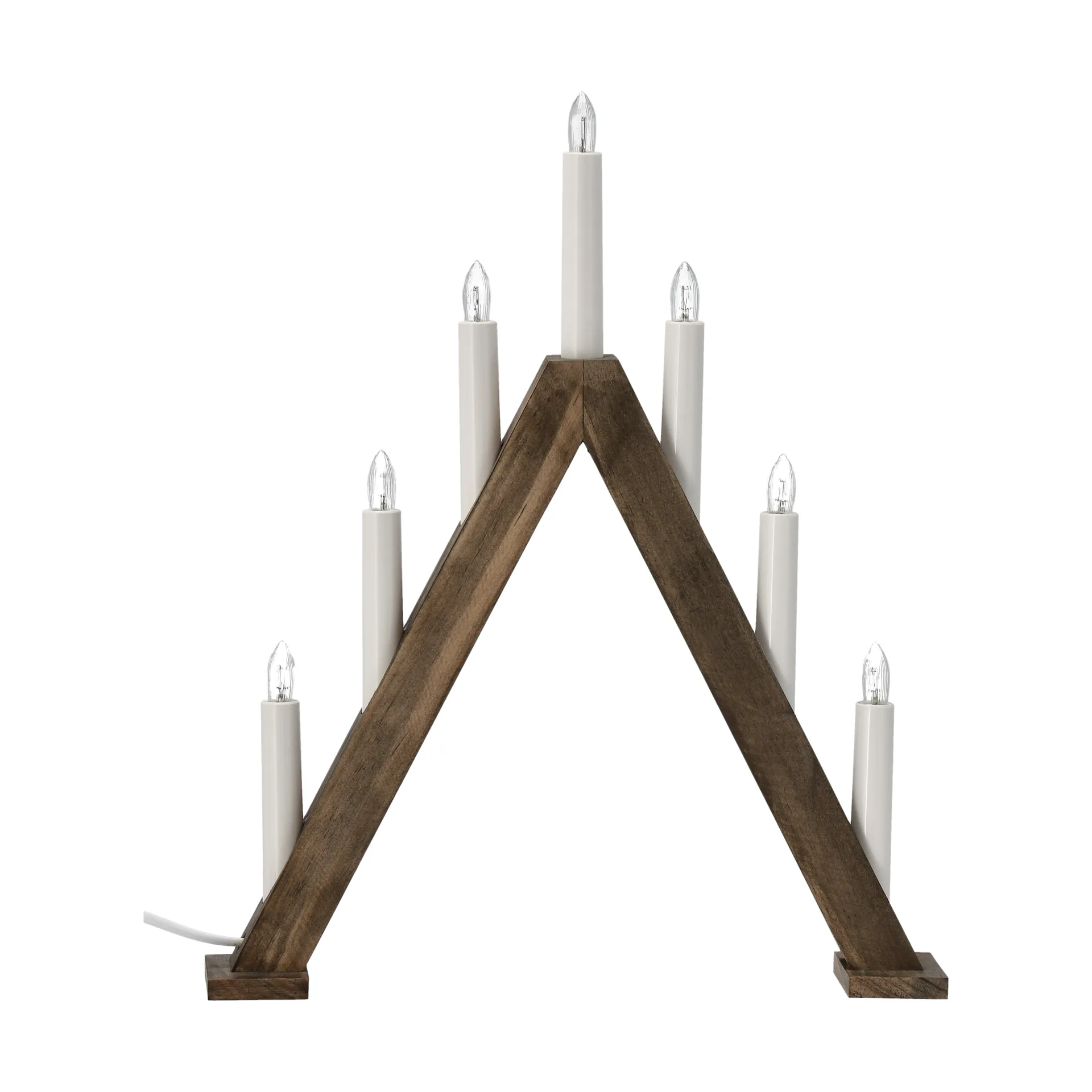 Nord adventskandelaar 40 cm, Donker gebeitst Scandi Living