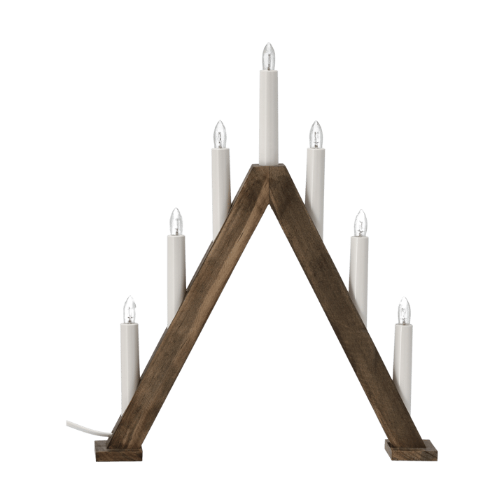 Nord adventskandelaar 40 cm - Donker gebeitst - Scandi Living
