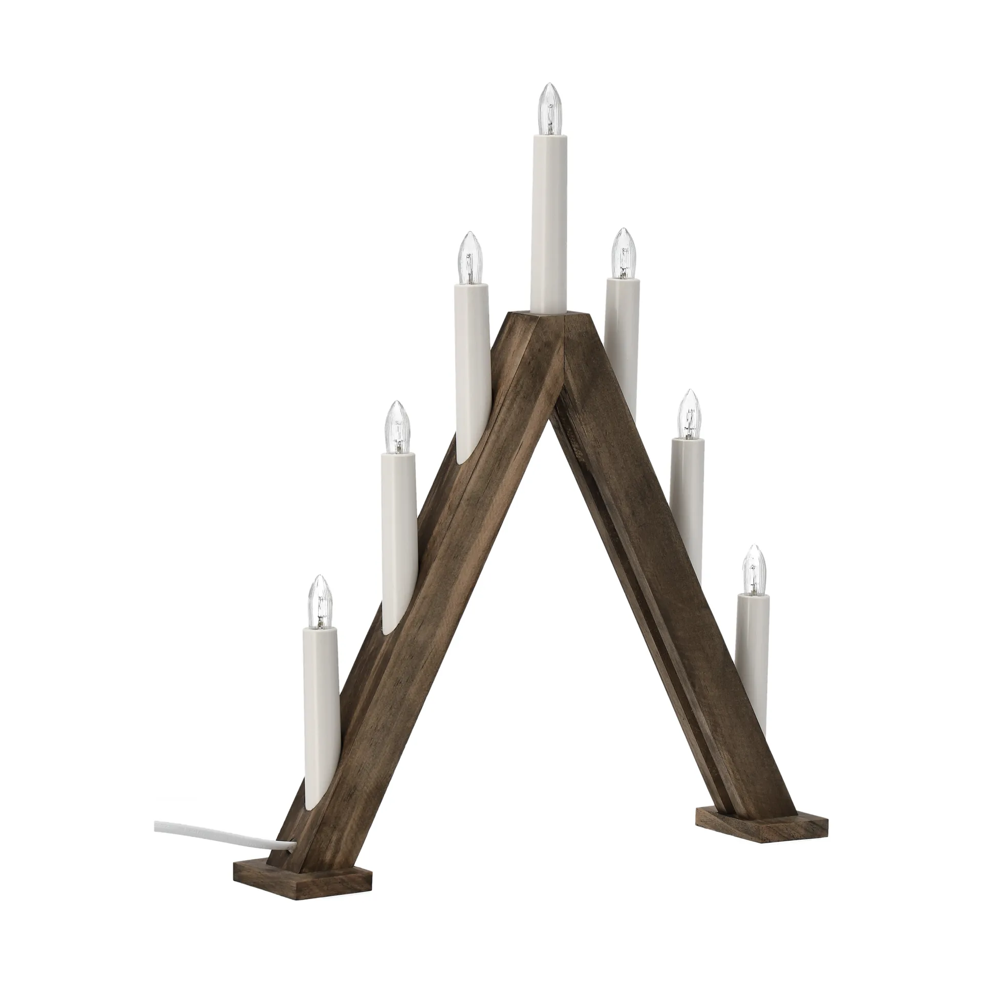 Nord adventskandelaar 40 cm, Donker gebeitst Scandi Living