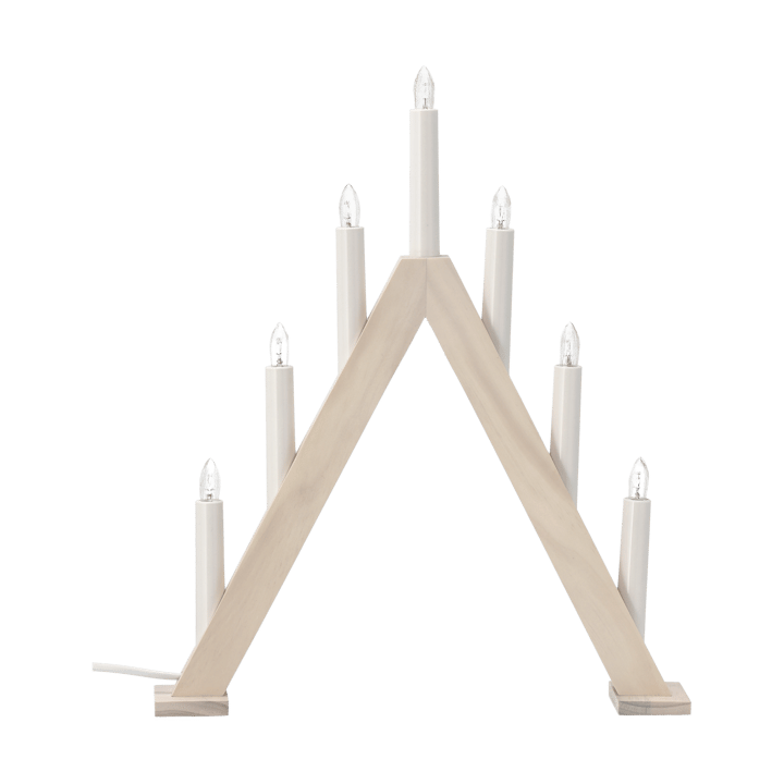 Nord adventskandelaar 40 cm, Witgelazuurd Scandi Living