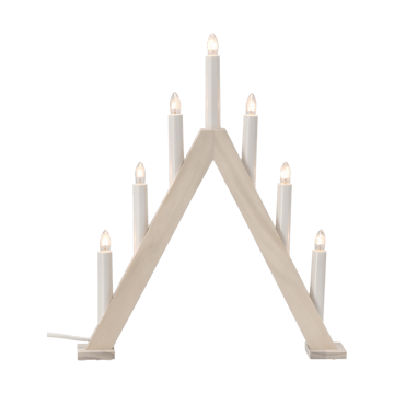 Nord adventskandelaar 40 cm - Witgelazuurd - Scandi Living