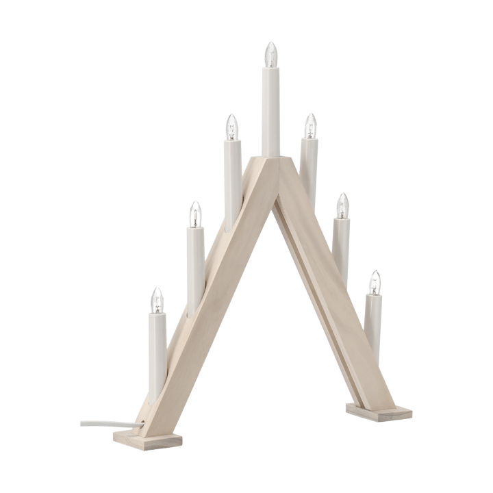 Nord adventskandelaar 40 cm, Witgelazuurd Scandi Living