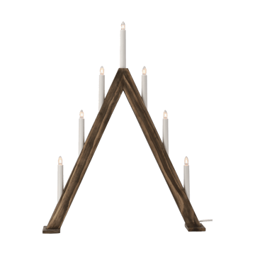 Nord adventskandelaar 60 cm - Donker gebeitst - Scandi Living