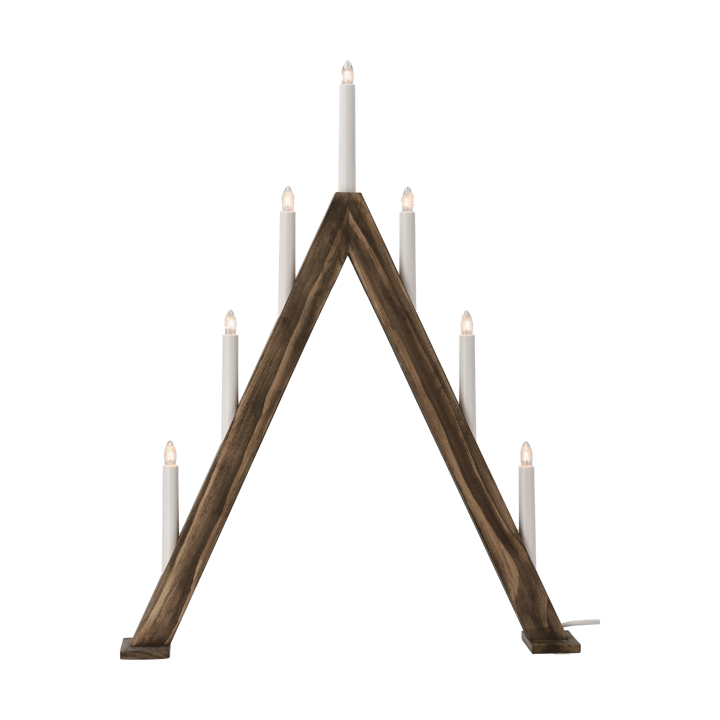 Nord adventskandelaar 60 cm, Donker gebeitst Scandi Living