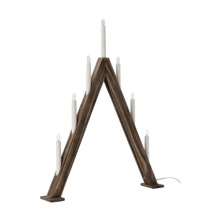 Nord adventskandelaar 60 cm, Donker gebeitst Scandi Living