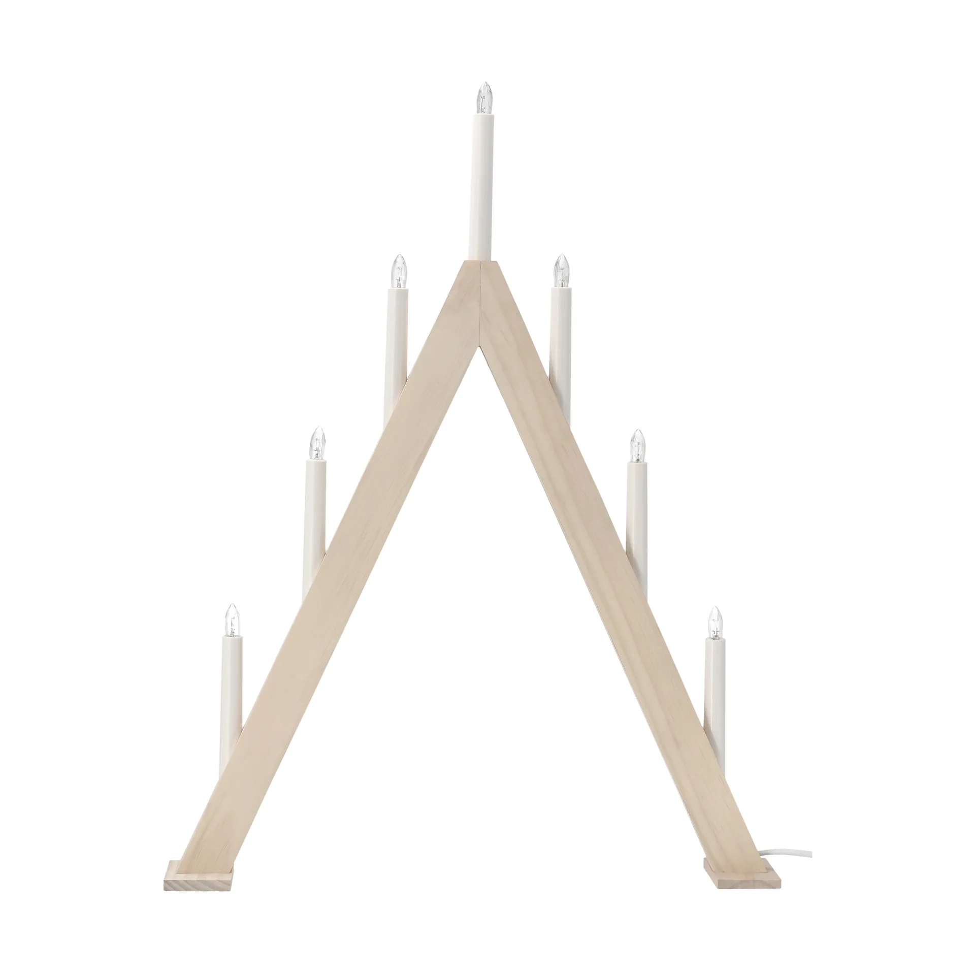 Nord adventskandelaar 60 cm, Witgelazuurd Scandi Living