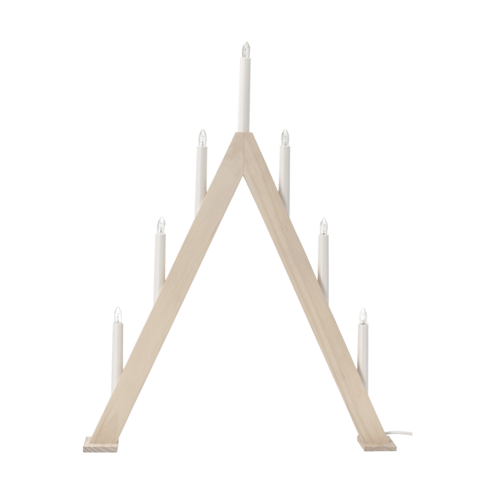 Nord adventskandelaar 60 cm - Witgelazuurd - Scandi Living