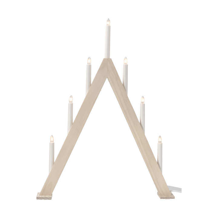 Nord adventskandelaar 60 cm, Witgelazuurd Scandi Living