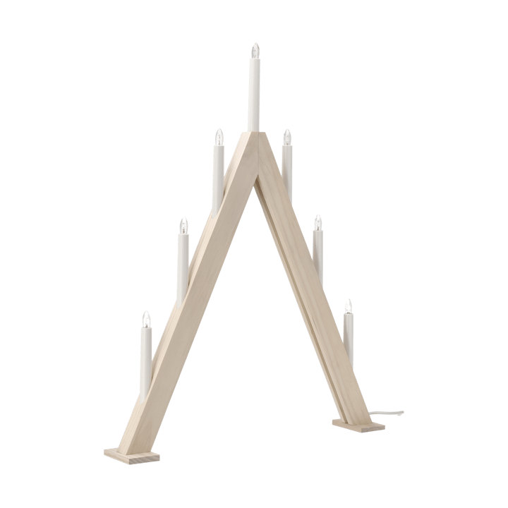 Nord adventskandelaar 60 cm, Witgelazuurd Scandi Living