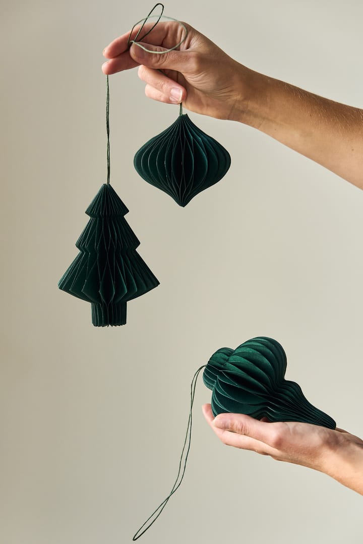 Onion kerstballen 4-pack - Forest Green - Scandi Living