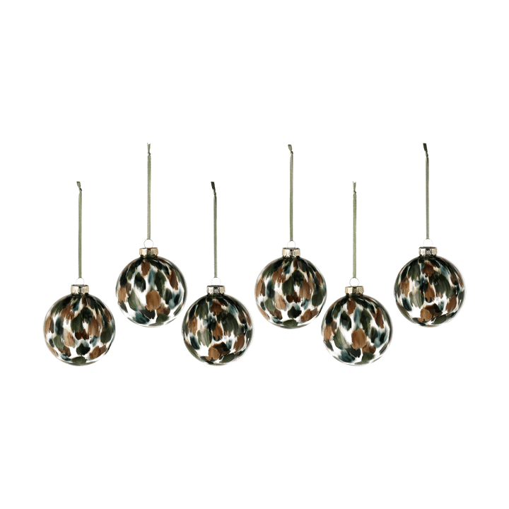 Overcast kerstbal Ø8 cm 6-pack, Groen Scandi Living