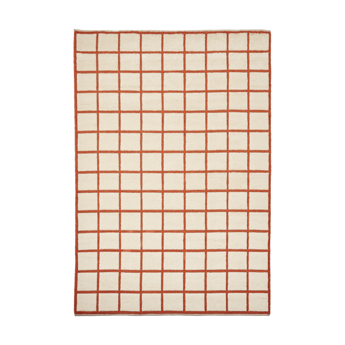 Scandi Living Pasture vloerkleed natuurwit/roest 170x240 cm