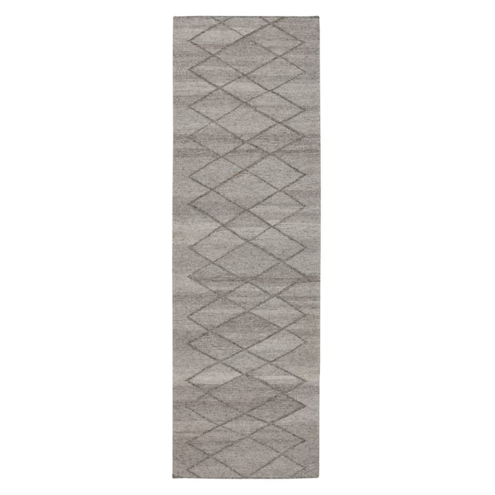 Peak wollen vloerkleed naturel grijs - 80 x 240 cm. - Scandi Living