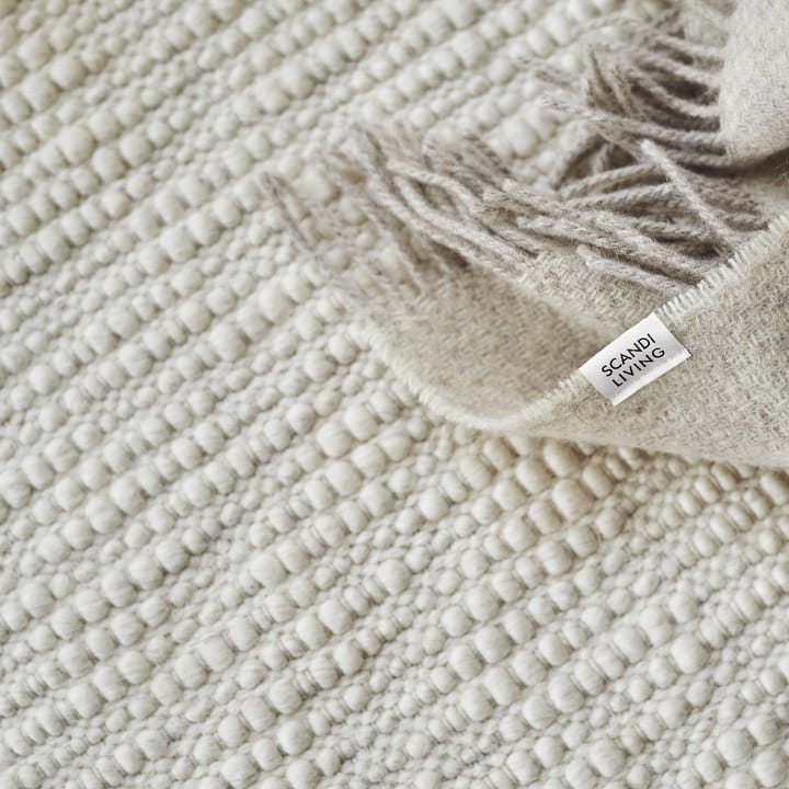 Pebble wollen vloerkleed wit, 170x240 cm Scandi Living