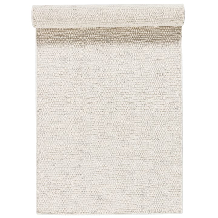 Pebble wollen vloerkleed wit, 80x240 cm Scandi Living