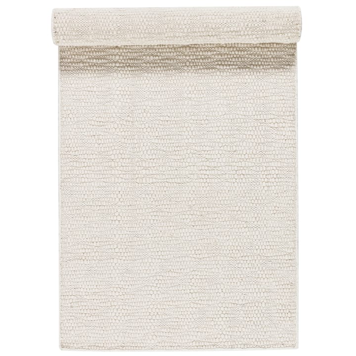 Pebble wollen vloerkleed wit - 80x240 cm - Scandi Living