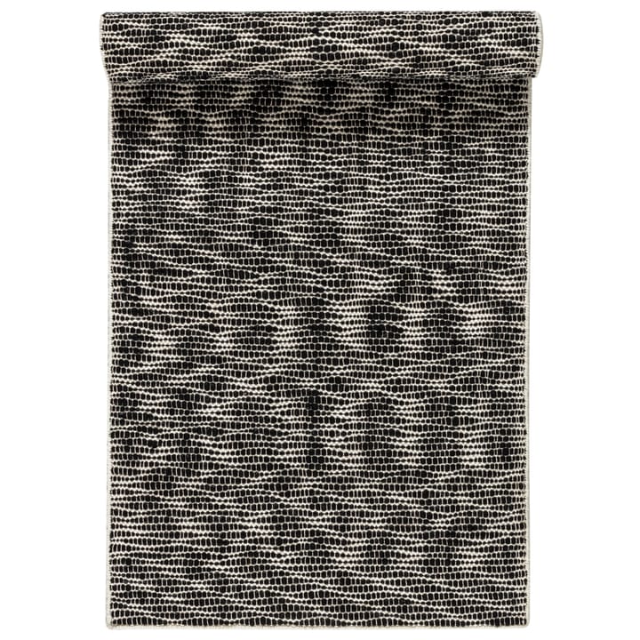 Pebble wollen vloerkleed zwart - 80x240 cm - Scandi Living