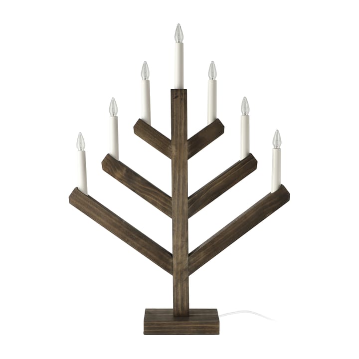 Pine adventskandelaar 62 cm - Donker gebeitst - Scandi Living