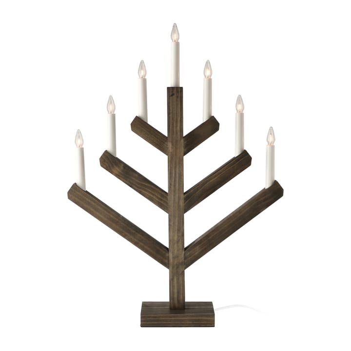 Pine adventskandelaar 62 cm - Donker gebeitst - Scandi Living