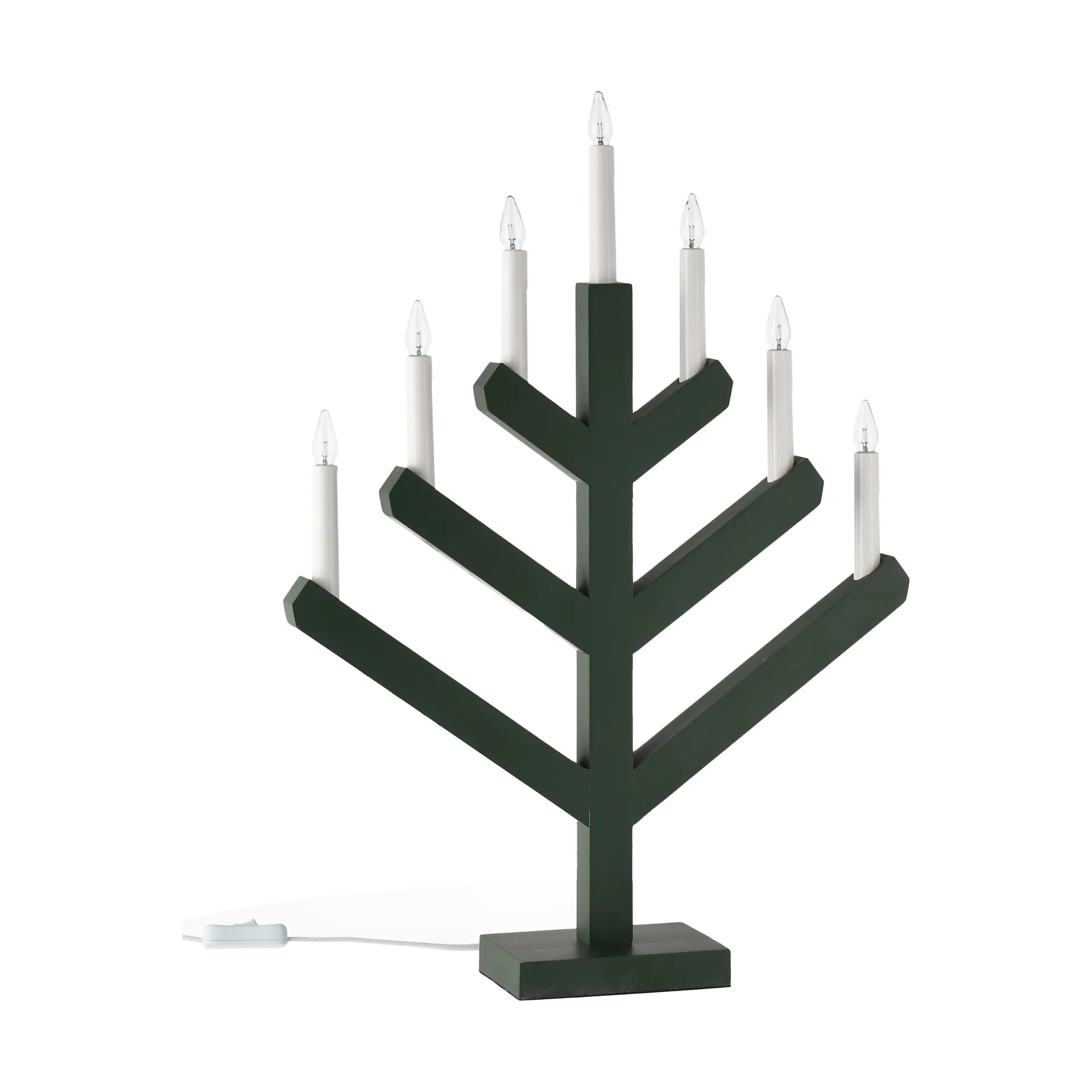Pine adventskandelaar 62 cm, Groen Scandi Living