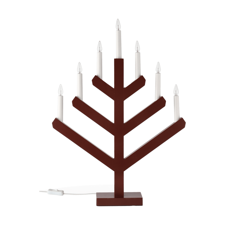 Pine adventskandelaar 62 cm, Rood Scandi Living