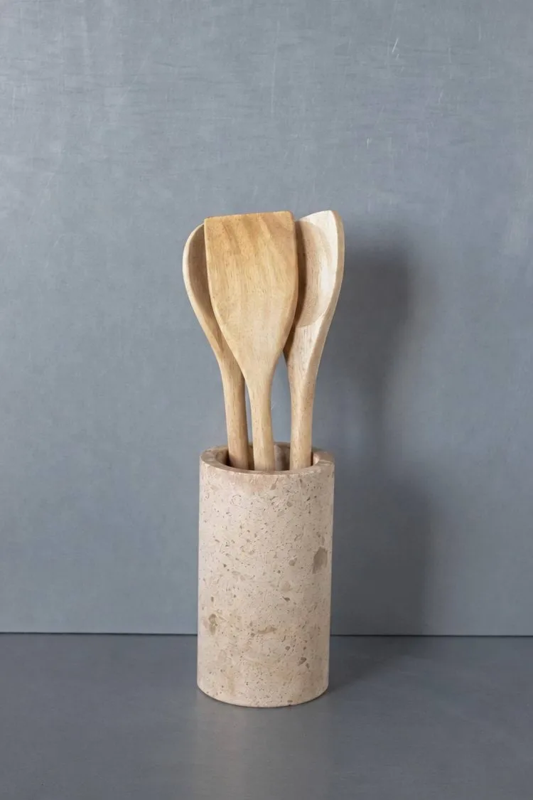 Ridge keukengerei houder, Ø9,6x17 cm Scandi Living