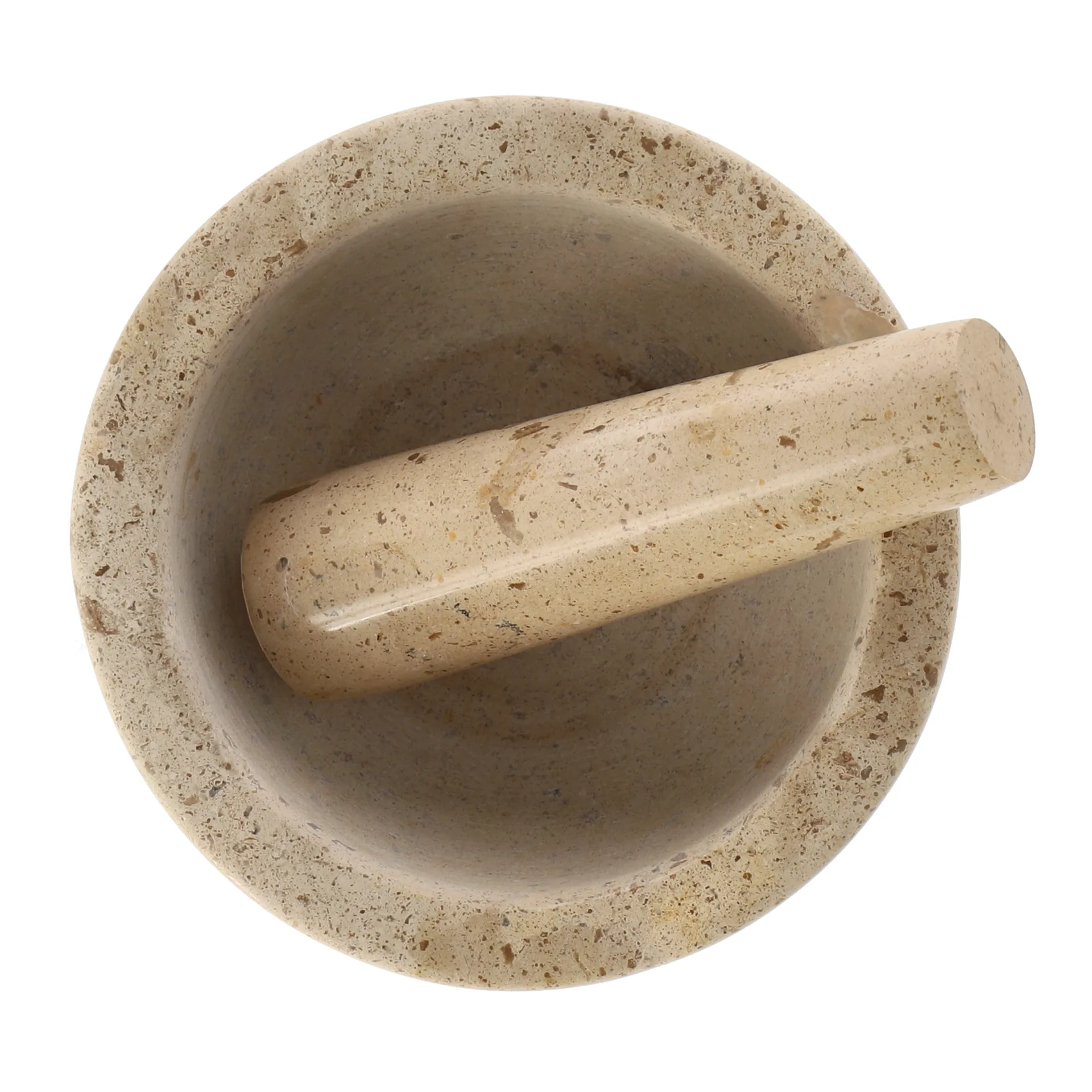 Ridge mortel Ø14x7 cm, Marmer Scandi Living